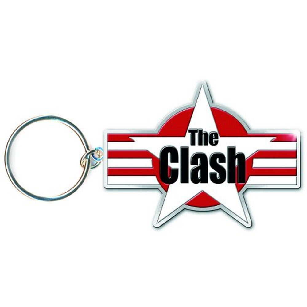 THE CLASH - (結成 50周年 ) - Stars & Stripes / メタル・キーチェイン