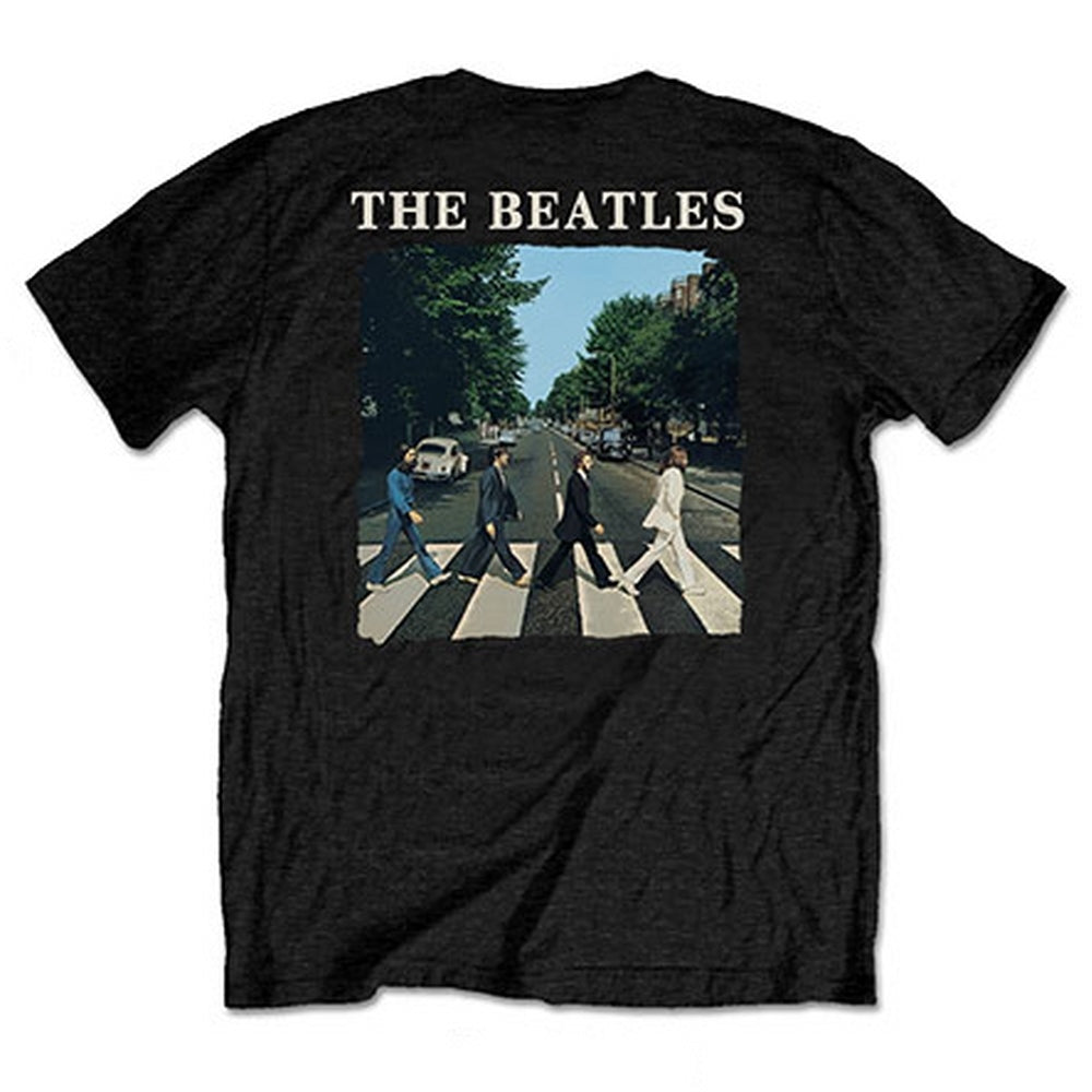THE BEATLES ビートルズ (来日 60周年 ) - Abbey Road & Logo / バックプリントあり / Tシャツ / メンズ