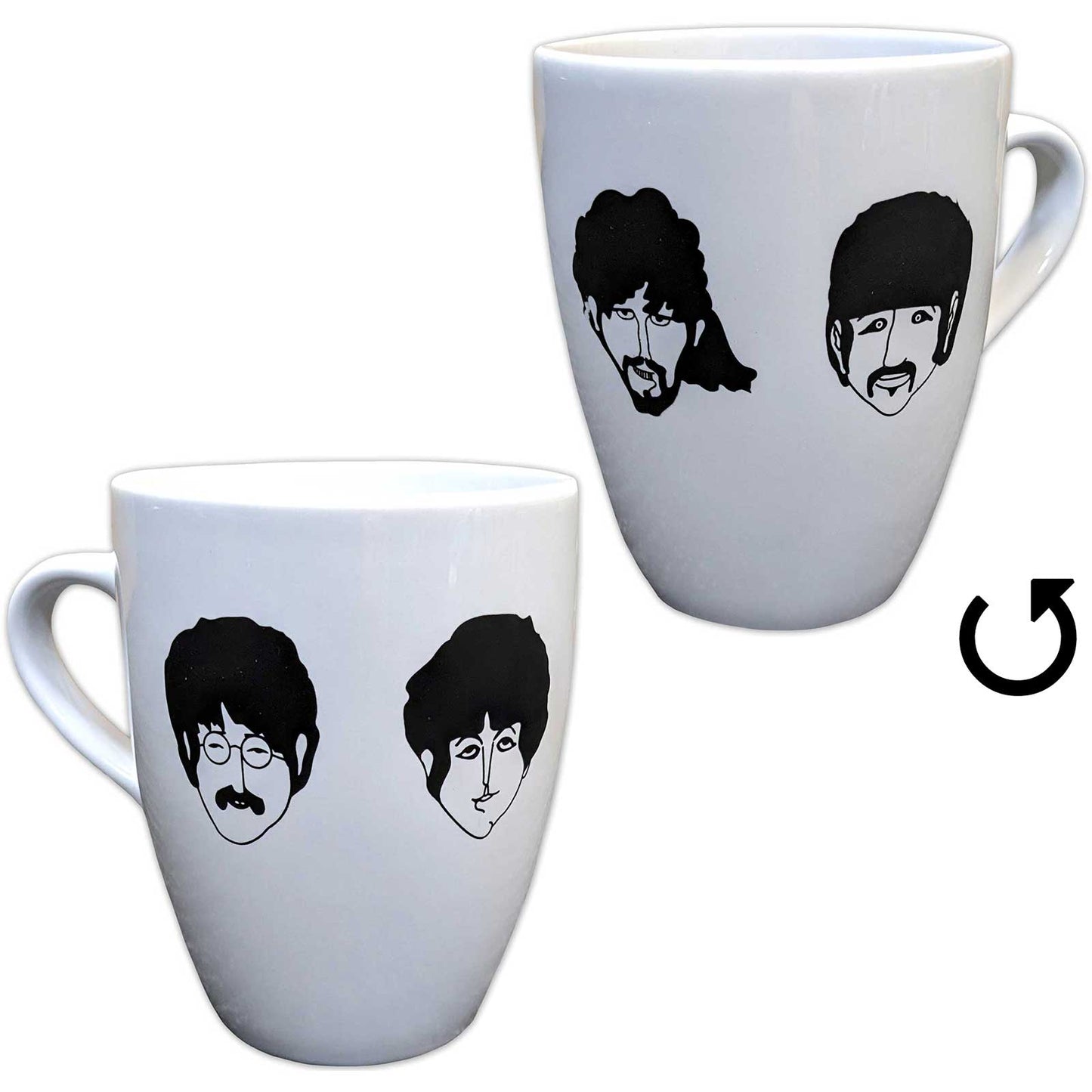 THE BEATLES ビートルズ (来日 60周年 ) - Yellow Submarine Faces Marrow / マグカップ