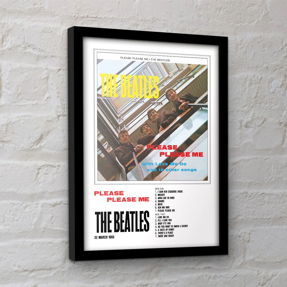 THE BEATLES ビートルズ (来日 60周年 ) - Please Please Me / インテリア額