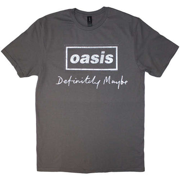 OASIS - (映画「オアシス:ドント・ルック・バック・イン・アンガー」公開 ) - Definitely Maybe Distressed Text Logo