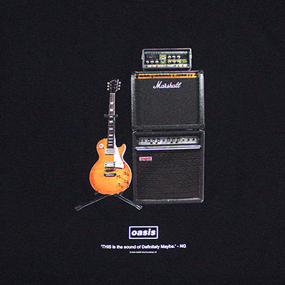 OASIS オアシス (結成 35周年 ) - Definitely Maybe Guitar (Black) / Tシャツ / メンズ