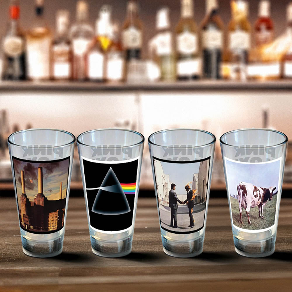 PINK FLOYD ピンクフロイド - Album Covers Drinking Glass Set / 4個セット / 食器・グラス