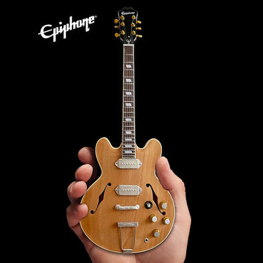 JOHN LENNON - Epiphone 1965 Revolution Natural Casino 1:4 Scale Miniature Guitar Model