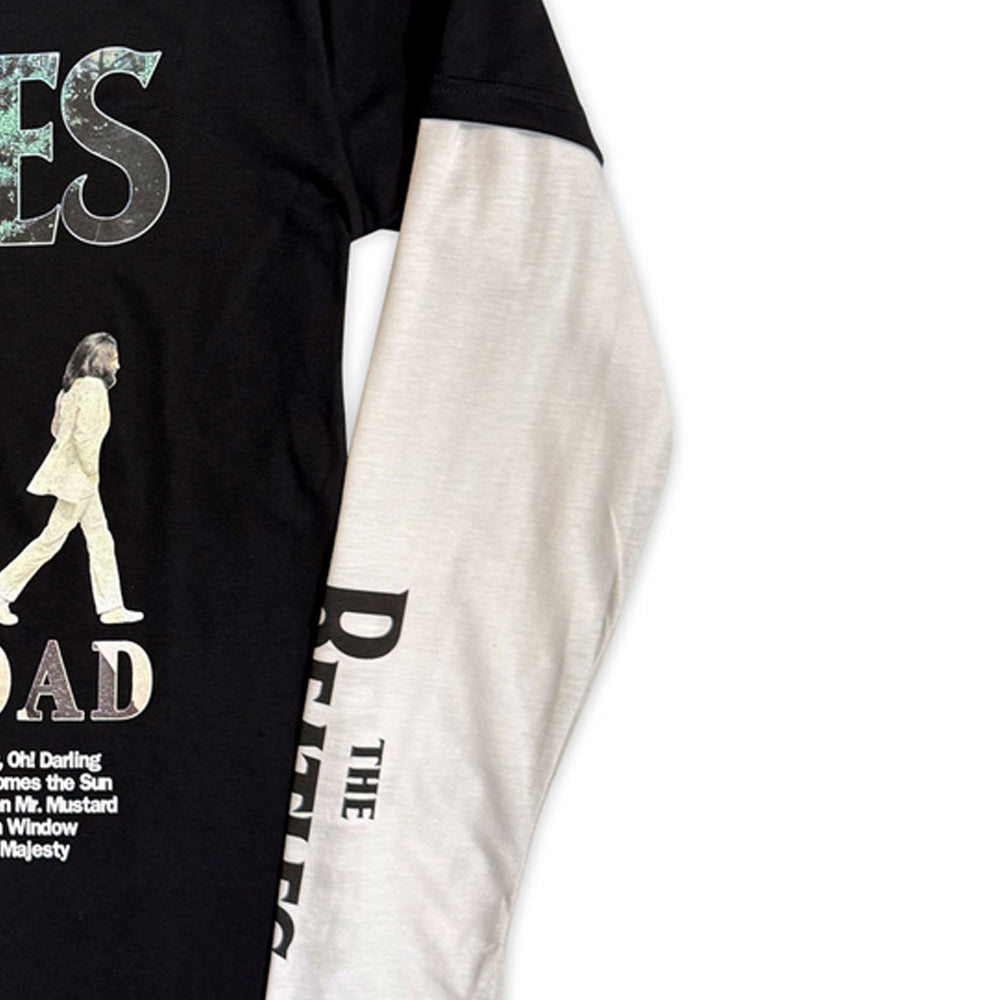 THE BEATLES ビートルズ (来日 60周年 ) - Abbey Road Infill / アームプリントあり / Tシャツ / メンズ