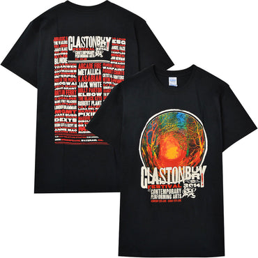フェス公式Tシャツ GLASTONBURY - FESTIVAL 2014 (超レア) / バックプリントあり / ヴィンテージ