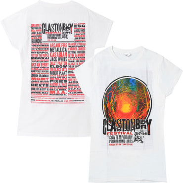 フェス公式Tシャツ GLASTONBURY - FESTIVAL 2014 (超レア) / バックプリントあり / ヴィンテージ