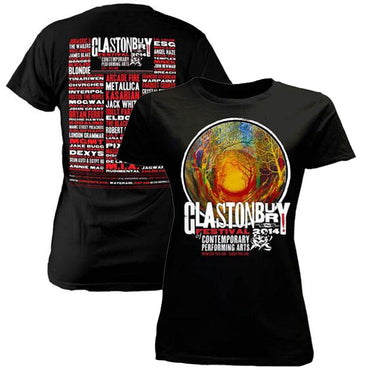 フェス公式Tシャツ GLASTONBURY - FESTIVAL 2014 (超レア) / バックプリントあり / ヴィンテージ