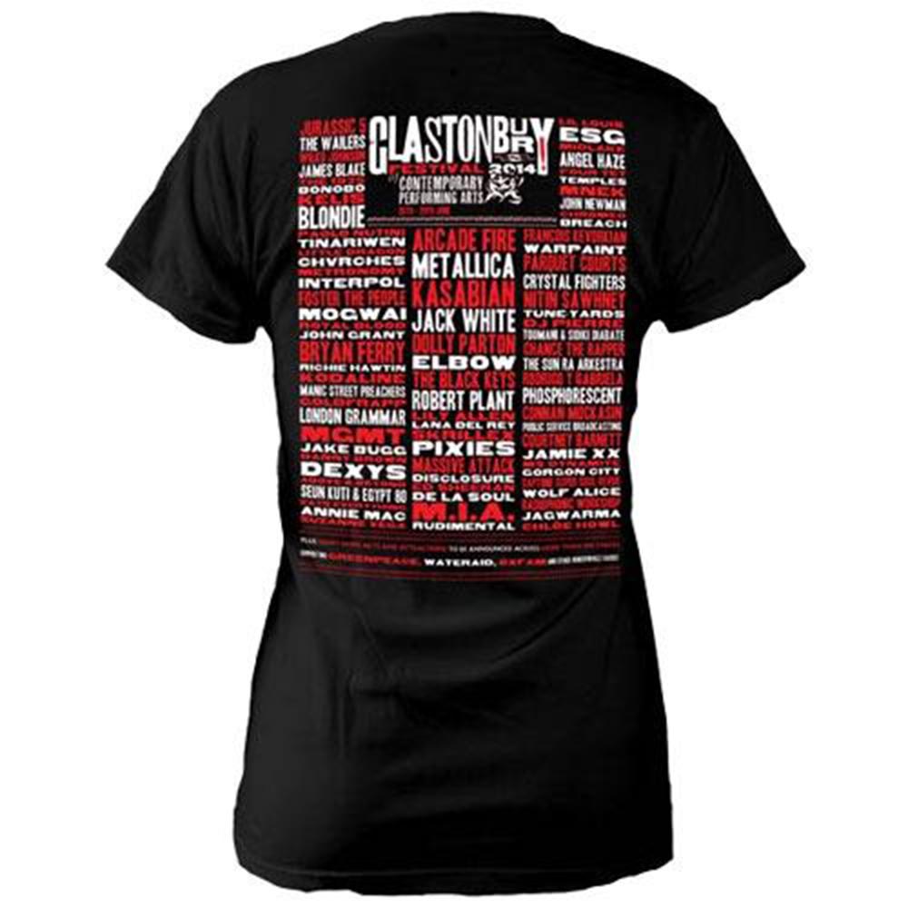 フェス公式Tシャツ GLASTONBURY グラストンベリー - FESTIVAL 2014 (超レア) / バックプリントあり / ヴィンテージ / Tシャツ / レディース