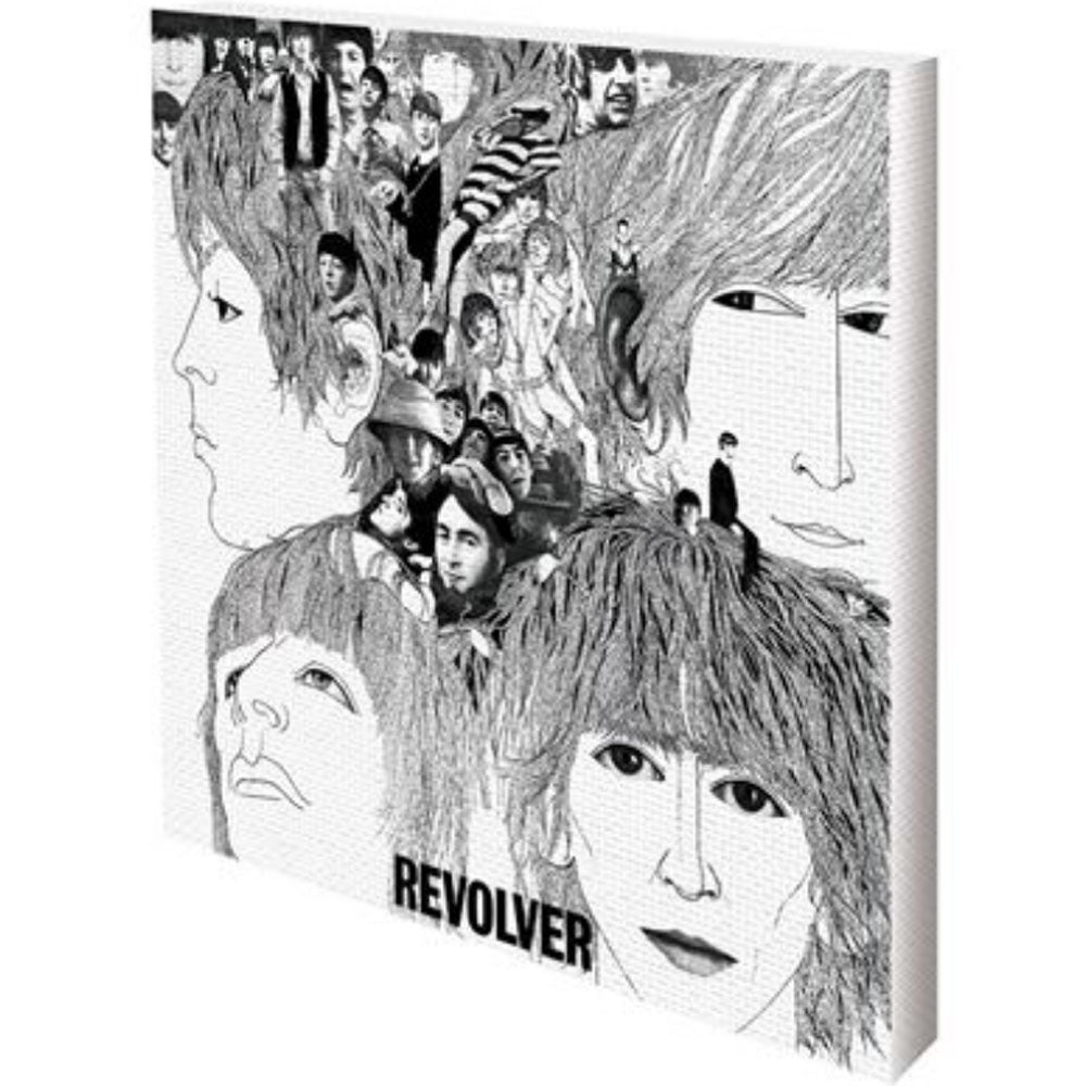 THE BEATLES ビートルズ (来日 60周年 ) - REVOLVER / キャンバス・プリント木枠(40×40×3.8cm) / インテリア額