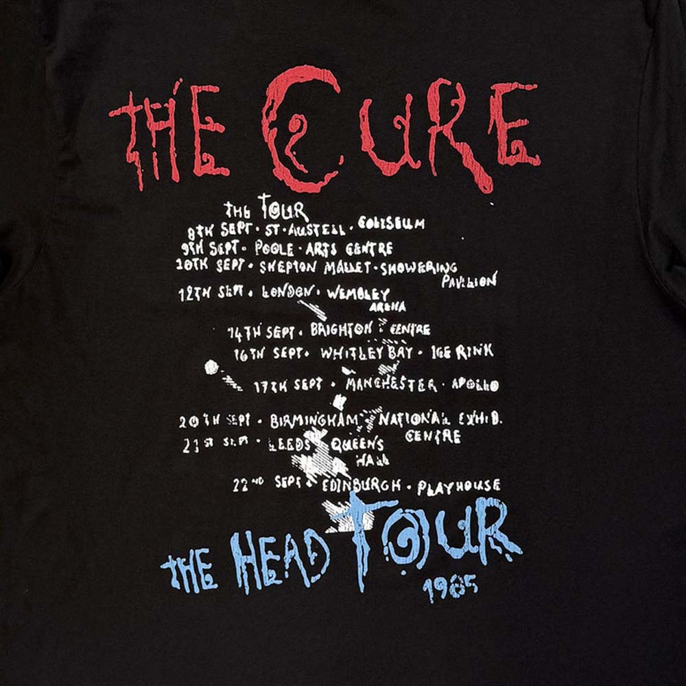 CURE キュアー (結成 50周年 ) - The Head Tour '85 / バックプリントあり / カーボンソフト加工 / Tシャツ / メンズ