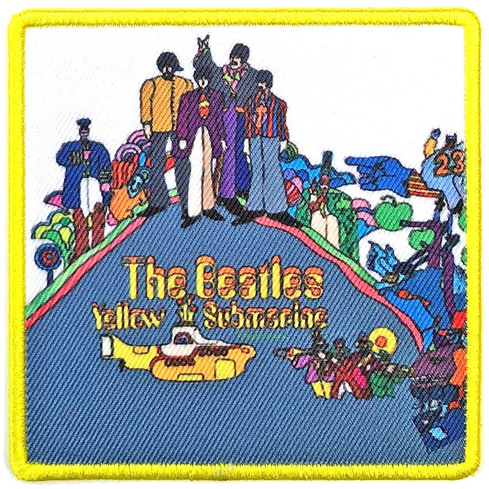 THE BEATLES ザ・ビートルズ (ABBEY ROAD発売55周年記念 ) - Yellow Submarine Album Cover / ワッペン 【公式 / オフィシャル】