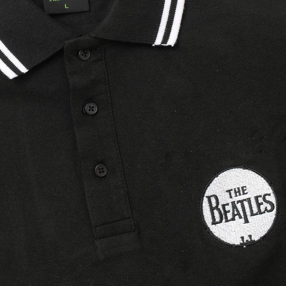 THE BEATLES ザ・ビートルズ (ABBEY ROAD発売55周年記念 ) - Drum Logo / ポロシャツ / メンズ 【公式 / オフィシャル】