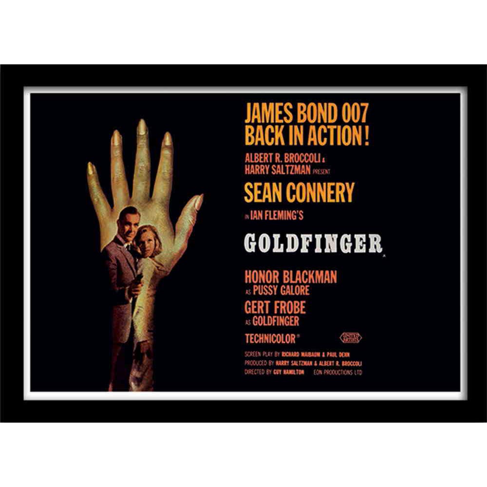 JAMES BOND ジェームズボンド - Goldfinger / One sheet / インテリア額 【公式 / オフィシャル】