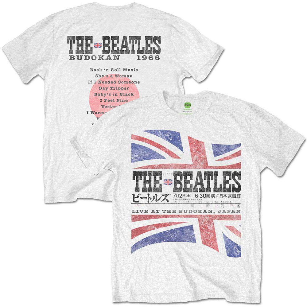 THE BEATLES - (来日 60周年 ) - BUDOKAN 1966 SET LIST | ヴィンテージ加工 / バックプリントあり