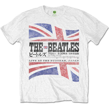 THE BEATLES ビートルズ (来日 60周年 ) - BUDOKAN 1966 SET LIST | ヴィンテージ加工 / バックプリントあり / Tシャツ / メンズ