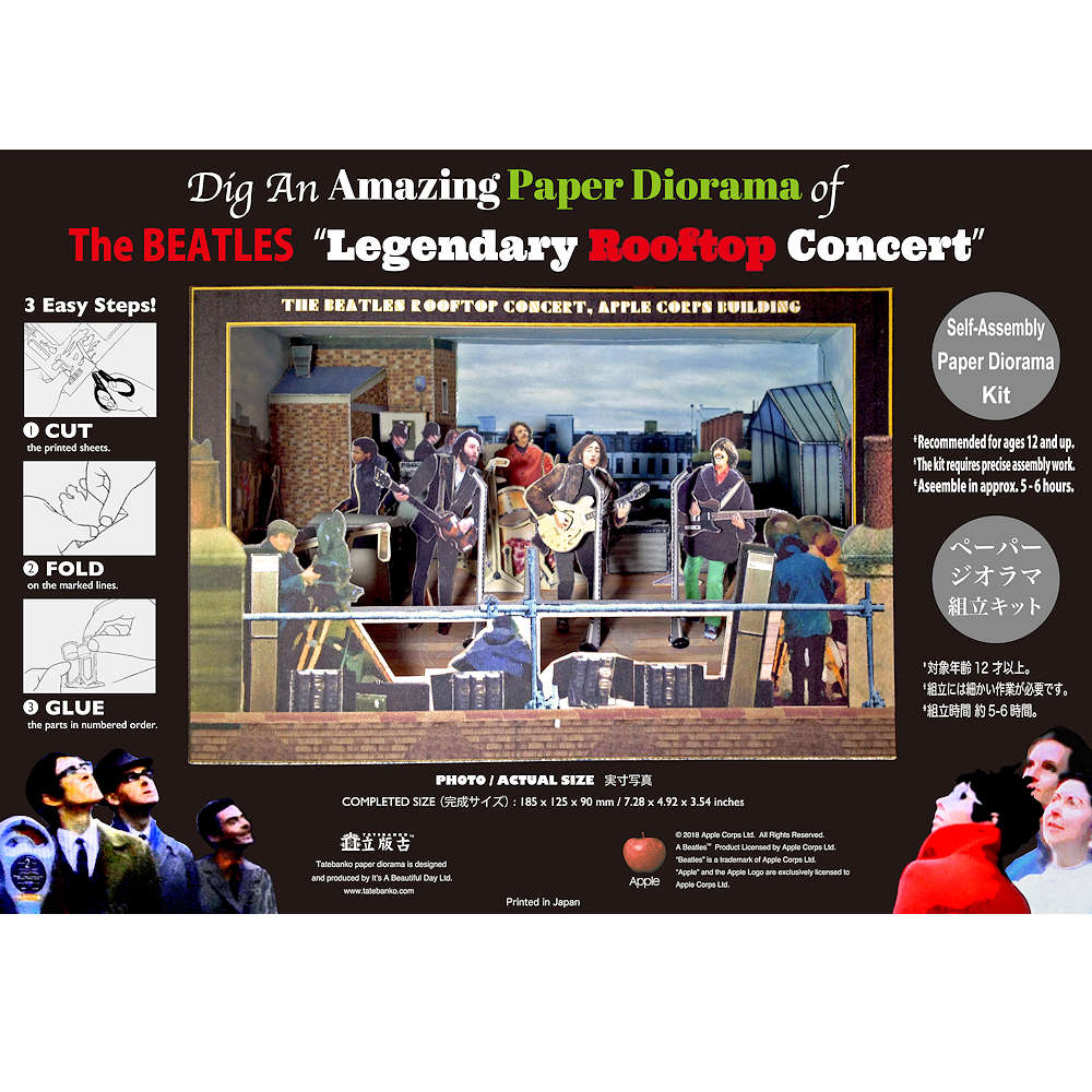 THE BEATLES ビートルズ (来日 60周年 ) - Legendary Rooftop Concert / Tatebankoペーパージオラマ / グッズ