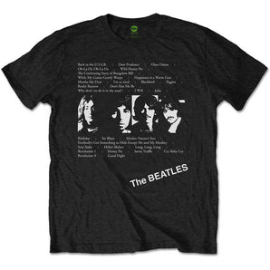 THE BEATLES ビートルズ (ABBEY ROAD 55周年 ) - White Album Tracks / バックプリントあり / Tシャツ / メンズ