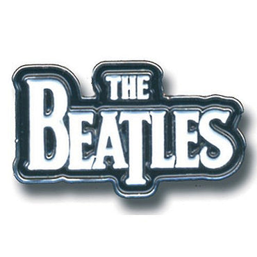 THE BEATLES - (来日 60周年 ) - DROP T LOGO（WHITE） / メタル・ピンバッジ