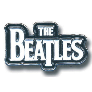 THE BEATLES - (結成 65周年 ) - DROP T LOGO（WHITE） / メタル・ピンバッジ