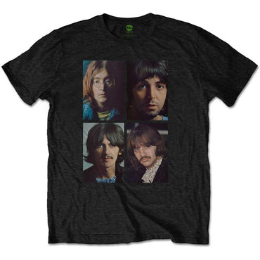 THE BEATLES ビートルズ (来日 60周年 ) - White Album Faces / バックプリントあり / Tシャツ / メンズ