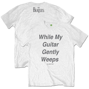 THE BEATLES ビートルズ (ABBEY ROAD 55周年 ) - While My Guitar Gently Weeps / バックプリントあり / Tシャツ / メンズ 【公式 / オフィシャル】