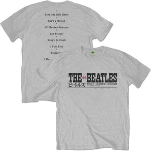 THE BEATLES ビートルズ (ABBEY ROAD 55周年 ) - Budokan Set List / バックプリントあり / Tシャツ / メンズ 【公式 / オフィシャル】