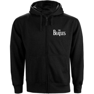 THE BEATLES ビートルズ (来日 60周年 ) - Drop T Logo / バックプリントあり / ジップ / パーカー・スウェット / メンズ