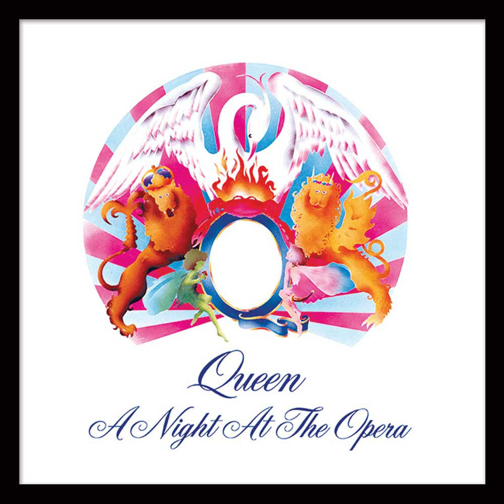 QUEEN - (フレディ 生誕 80年 ) - A NIGHT AT THE OPERA (アルバム・シリーズ額)