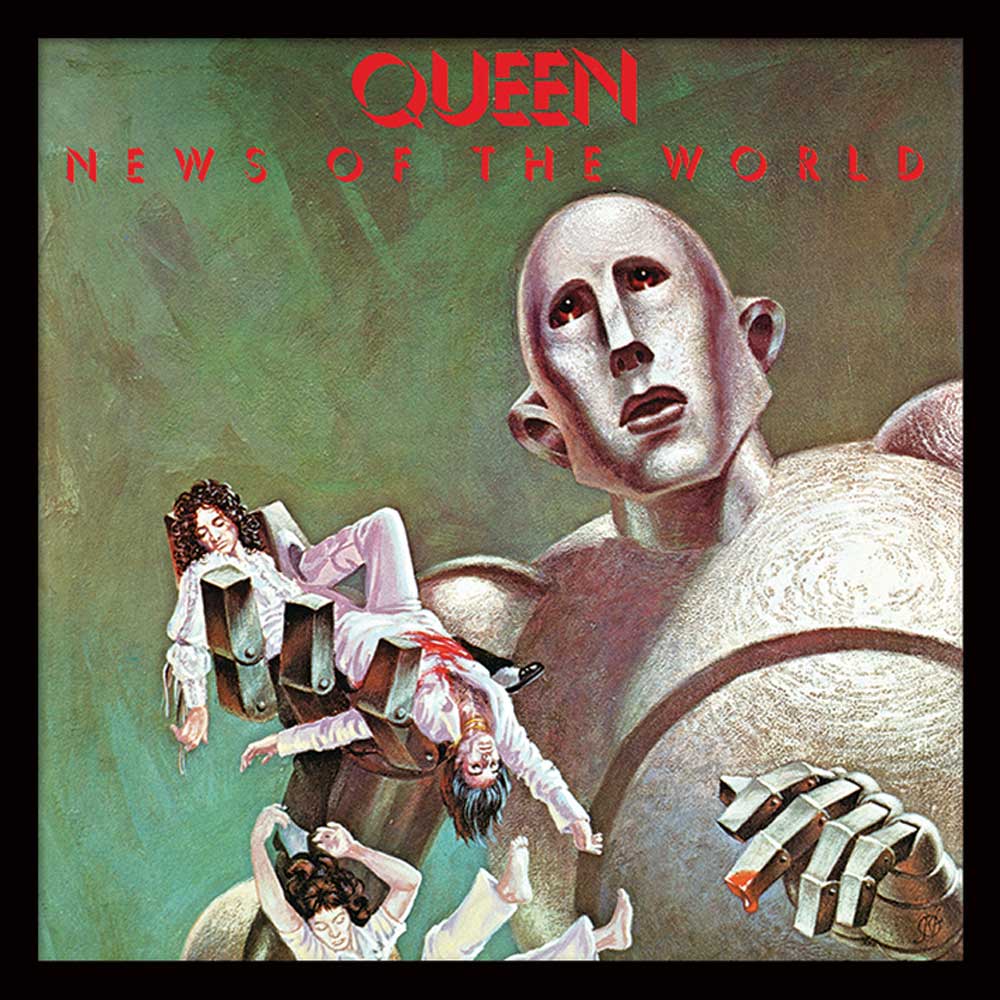 QUEEN - (フレディ 生誕 80年 ) - NEWS OF THE WORLD (アルバム・シリーズ額)
