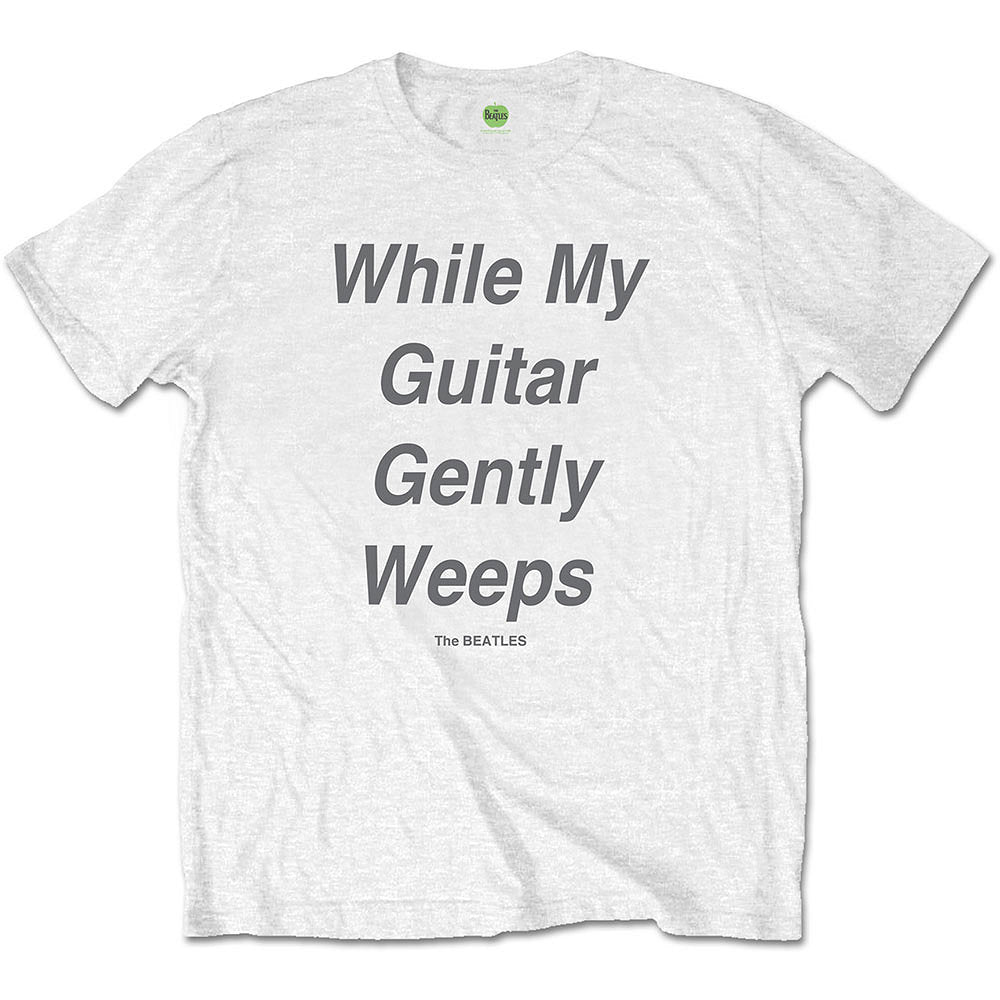THE BEATLES ビートルズ (来日 60周年 ) - While My Guitar Gently Weeps / バックプリントあり / Tシャツ / メンズ