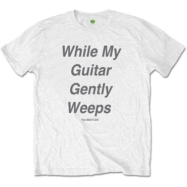 THE BEATLES ビートルズ (来日 60周年 ) - While My Guitar Gently Weeps / バックプリントあり / Tシャツ / メンズ