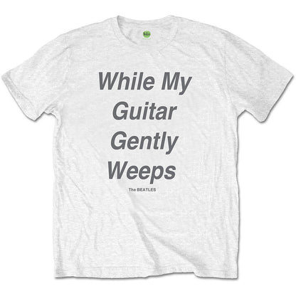 THE BEATLES ビートルズ (来日 60周年 ) - While My Guitar Gently Weeps / バックプリントあり / Tシャツ / メンズ
