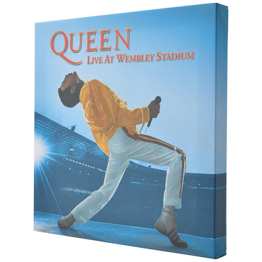 QUEEN - (フレディ 生誕 80年 ) - Live at Wembley Stadium/ キャンバス・プリント木枠（40×40×3.8cm）