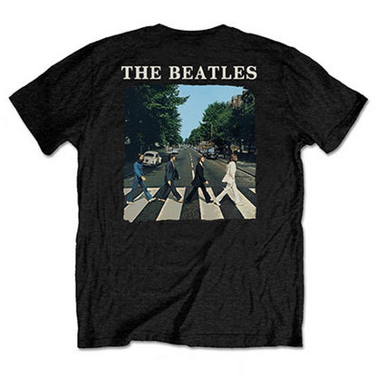 THE BEATLES ビートルズ (来日 60周年 ) - Abbey Road & Logo / バックプリントあり / Tシャツ / メンズ