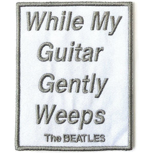 THE BEATLES ビートルズ (ABBEY ROAD 55周年 ) - While My Guitar Gently Weeps / SONG TITLES / ワッペン 【公式 / オフィシャル】