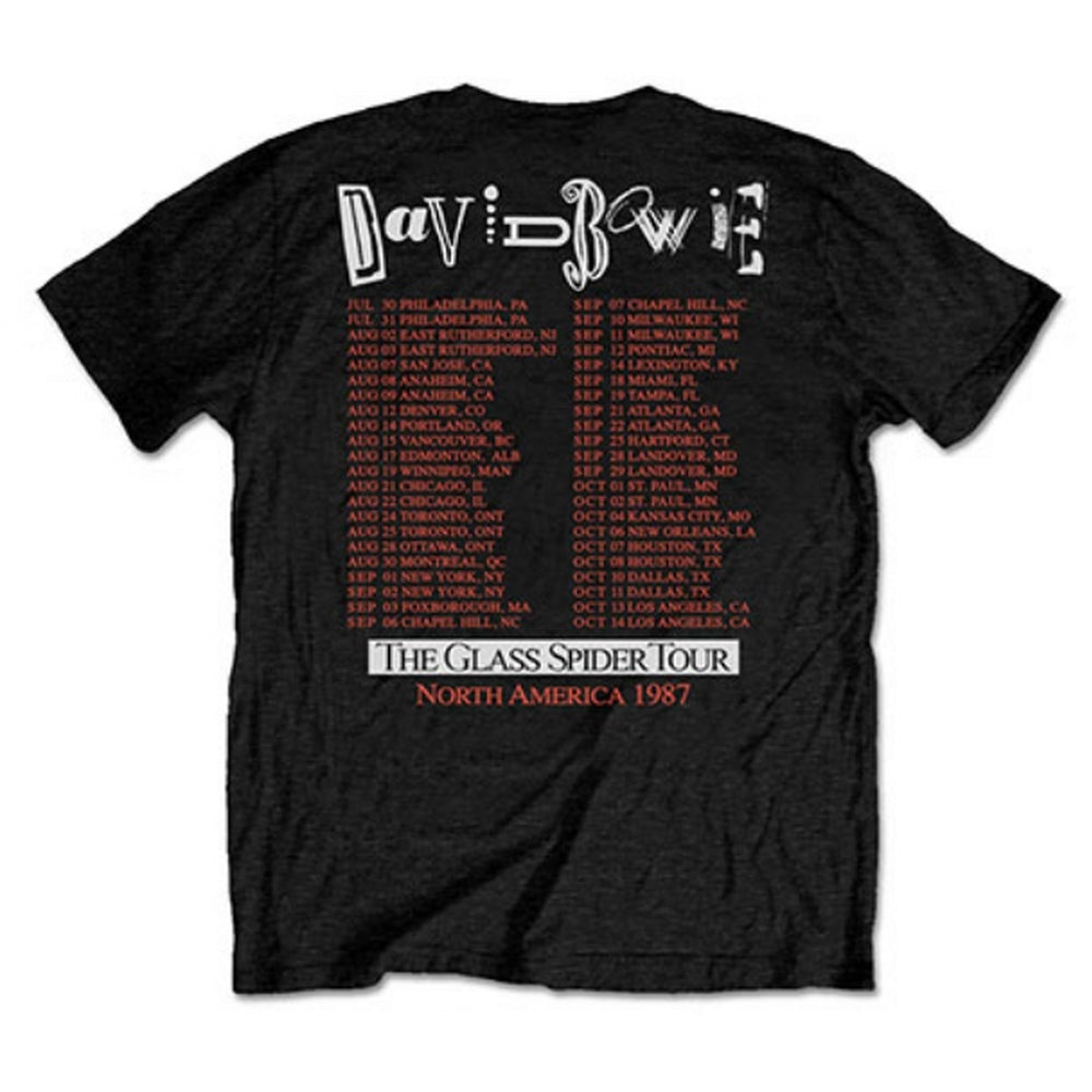 DAVID BOWIE デヴィッドボウイ (追悼 10年 ) - Glass Spider Tour / バックプリントあり / Tシャツ / メンズ
