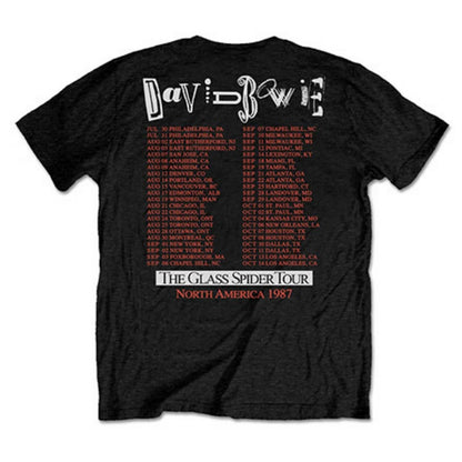 DAVID BOWIE デヴィッドボウイ (追悼 10年 ) - Glass Spider Tour / バックプリントあり / Tシャツ / メンズ