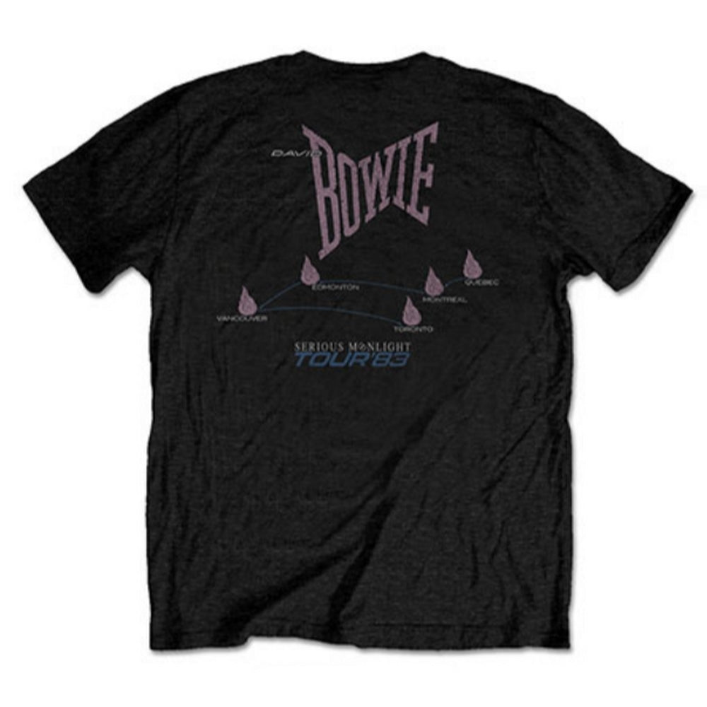 DAVID BOWIE デヴィッドボウイ (追悼 10年 ) - 83' Tour / バックプリントあり / Tシャツ / メンズ