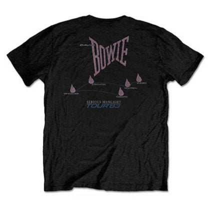 DAVID BOWIE デヴィッドボウイ (追悼 10年 ) - 83' Tour / バックプリントあり / Tシャツ / メンズ
