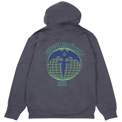 QUEENSRYCHE クイーンズライク - ATHLETIC GLOBE HOODIE / ジップ / 限定 / パーカー・スウェット / メンズ