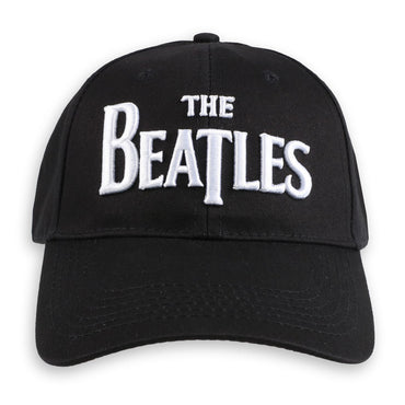 THE BEATLES ビートルズ (来日 60周年 ) - DROP T LOGO（刺繍/ブラック） / キャップ / メンズ