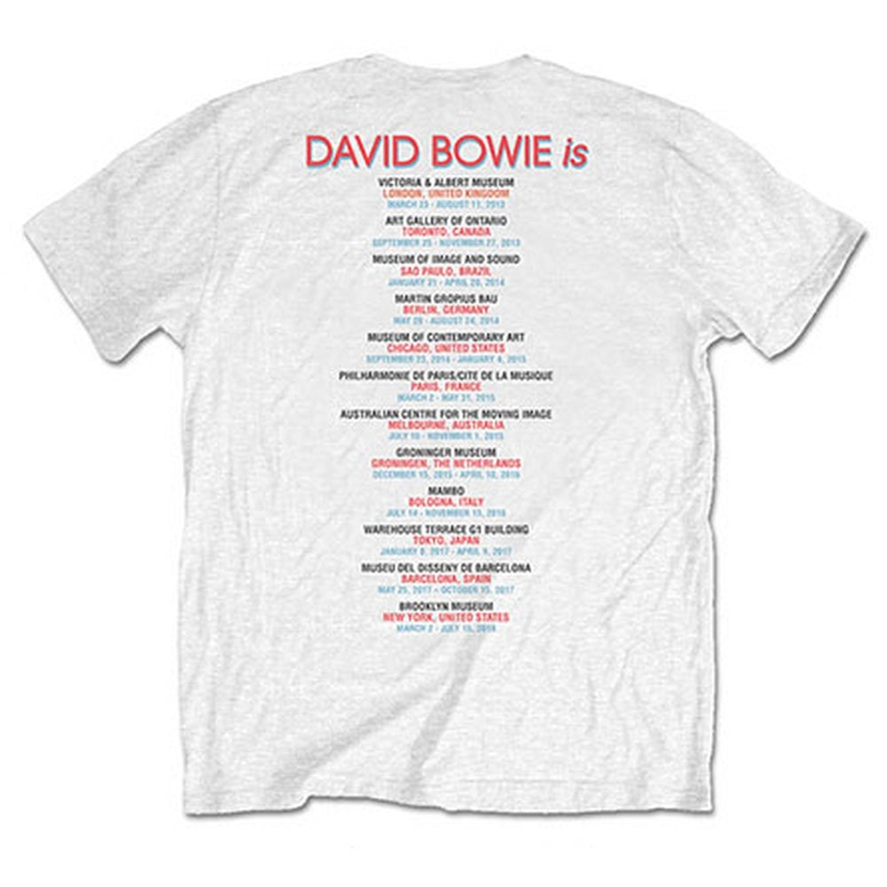 DAVID BOWIE デヴィッドボウイ (追悼 10年 ) - Bowie Is / バックプリントあり / Tシャツ / メンズ