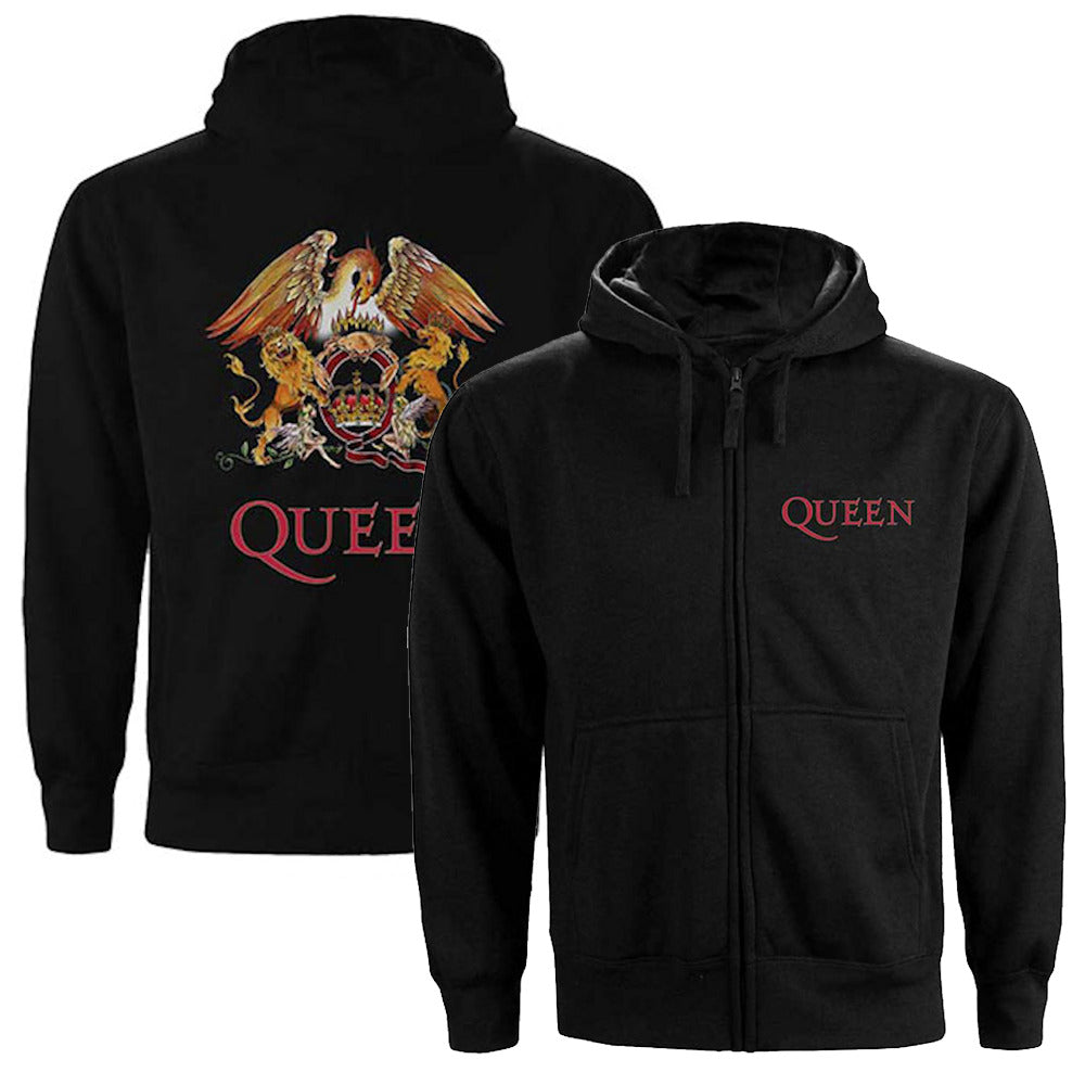 QUEEN - (フレディ 生誕 80年 ) - Classic Crest / ジップ / バックプリントあり
