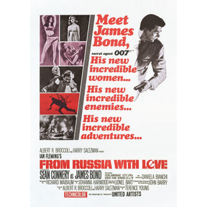 JAMES BOND ジェームズボンド - From Russia With Love / ポストカード・レター 【公式 / オフィシャル】