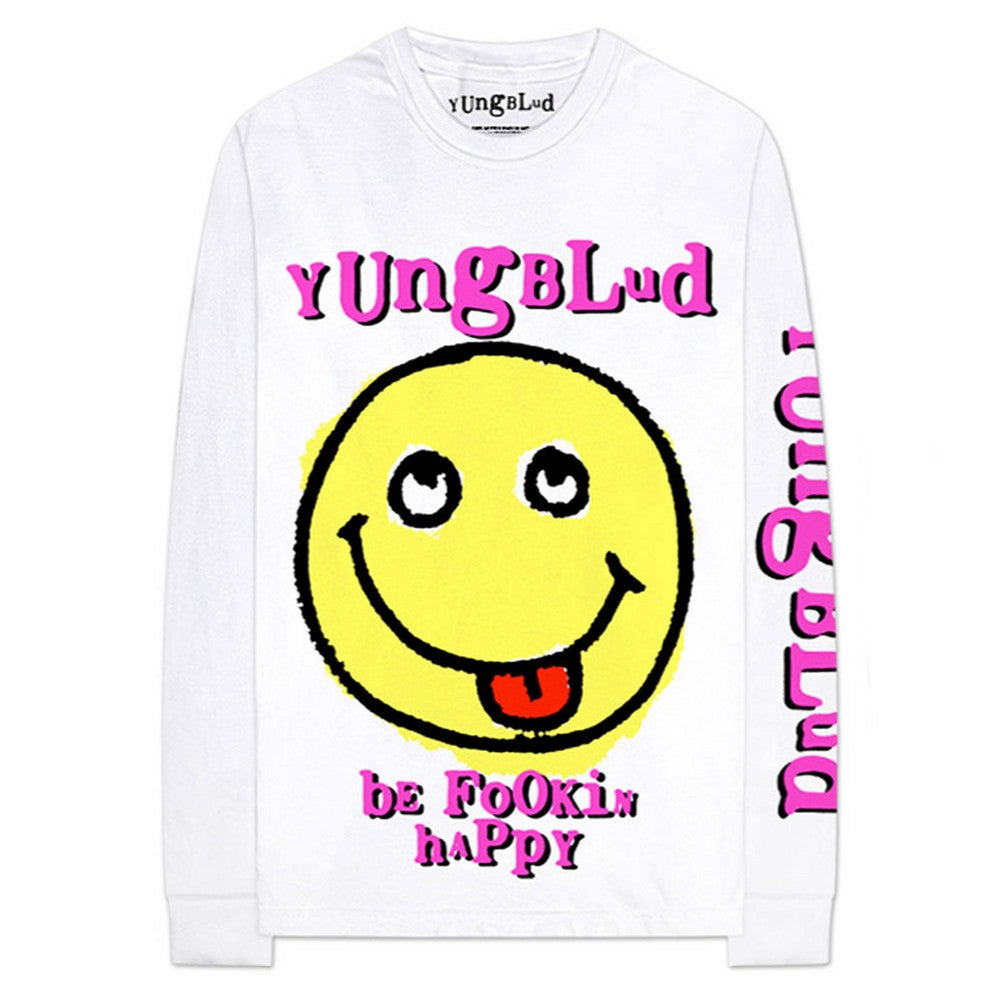 YUNGBLUD ヤングブラッド - Raver Smile / アーム＆バックプリントあり / 長袖 / Tシャツ / メンズ