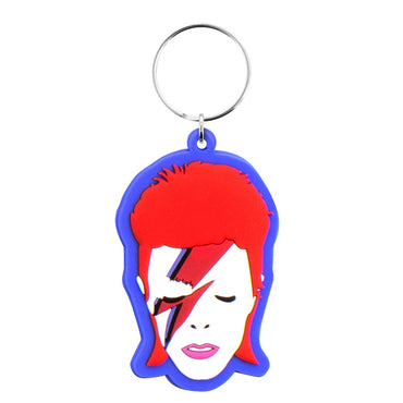 DAVID BOWIE デヴィッドボウイ (追悼 10年 ) - Aladdin Sane / ラバー・キーリング / キーホルダー