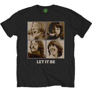 THE BEATLES ビートルズ (ABBEY ROAD 55周年 ) - LET IT BE SEPIA / Tシャツ / メンズ 【公式 / オフィシャル】