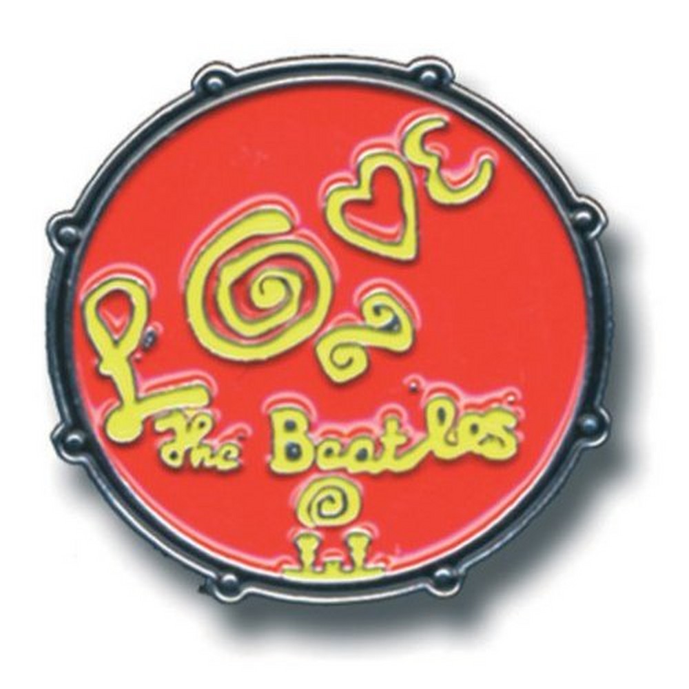 THE BEATLES - (来日 60周年 ) - Drum Love メタル・ピンバッジ