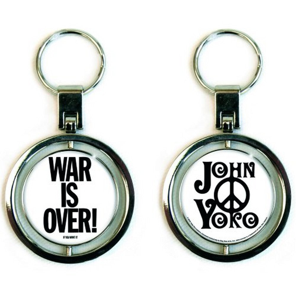 JOHN LENNON ジョンレノン (5月10日映画公開 ) - War is Over (Spinner) / キーホルダー 【公式 / オフィシャル】
